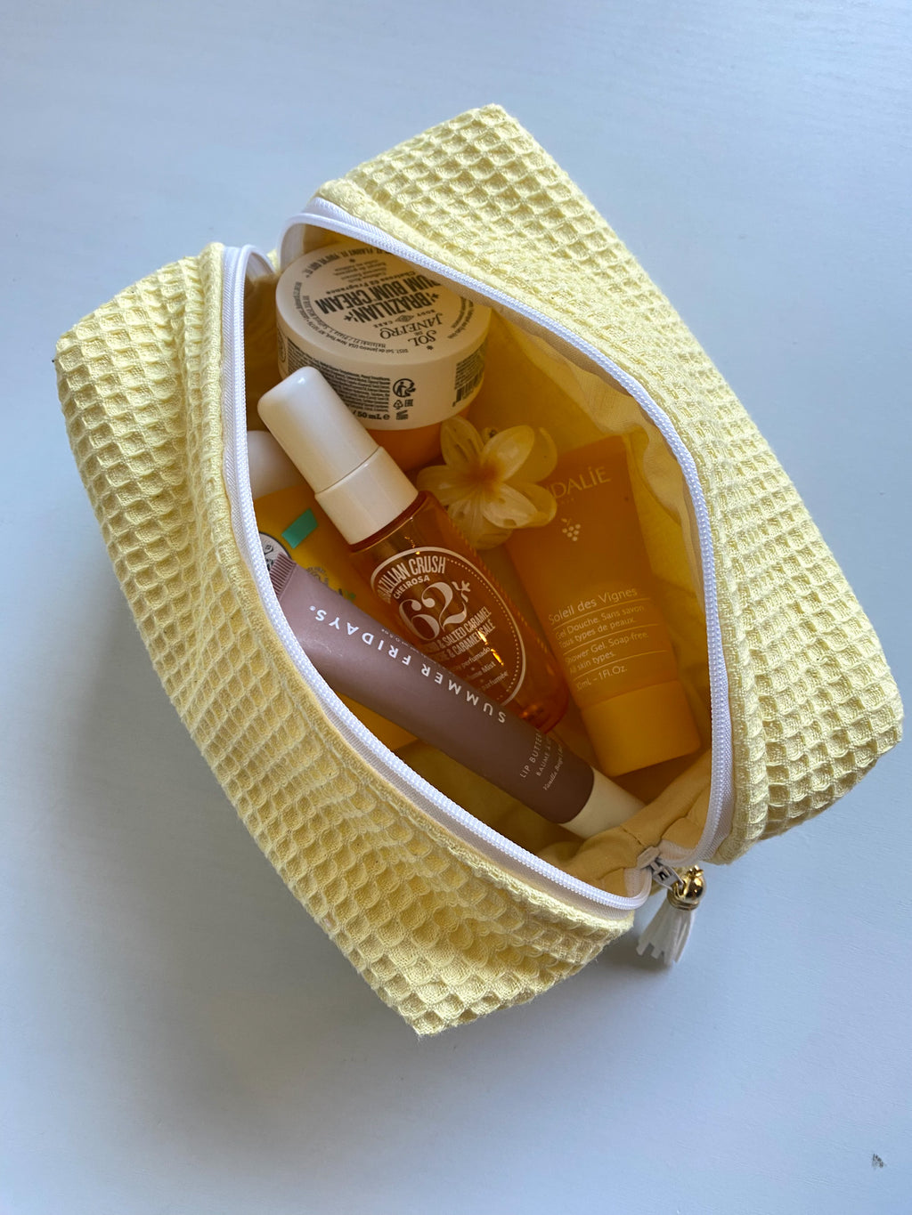 Beauty Bag Butter Yellow Piccola - Pochette Handmade