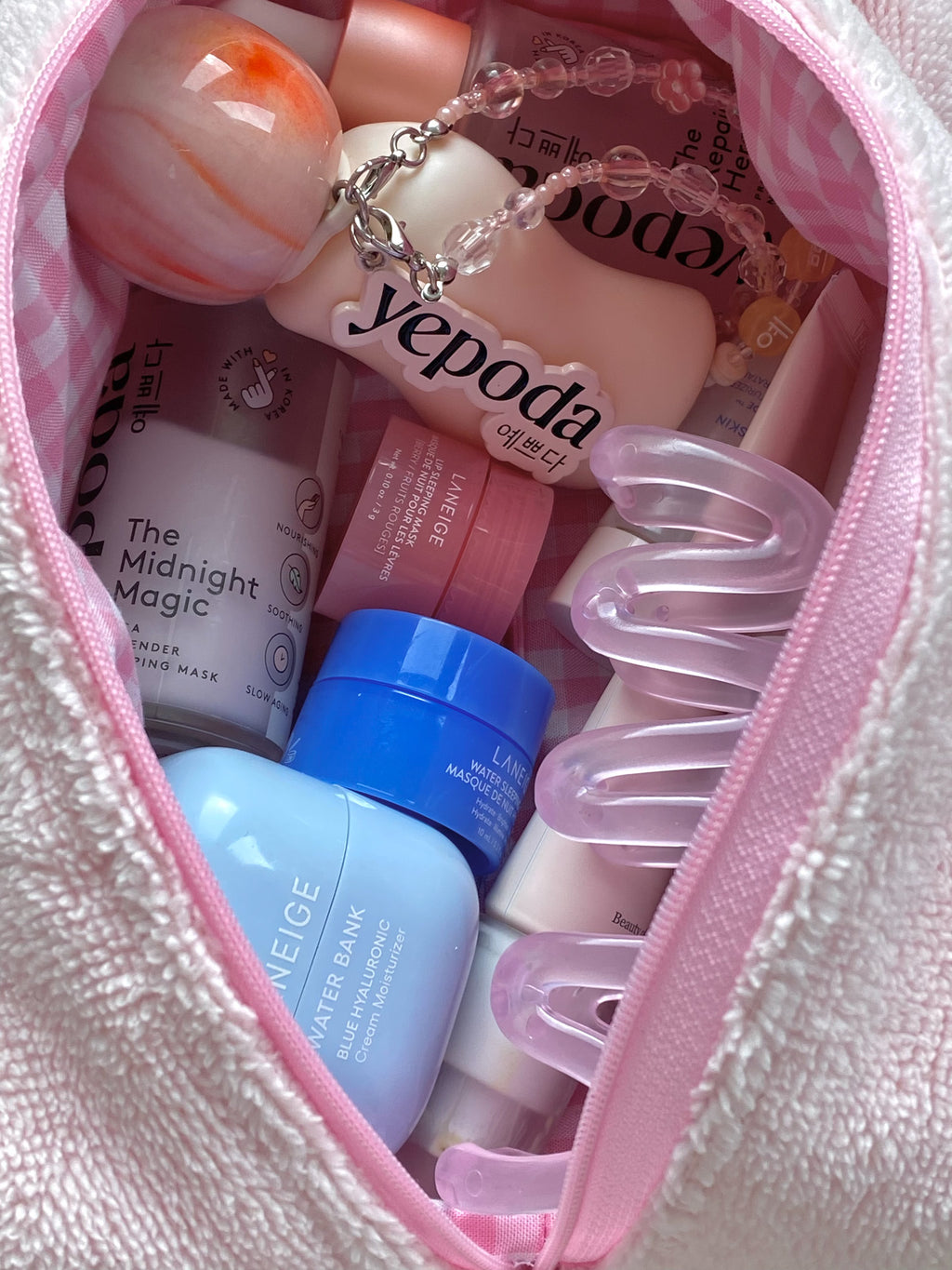 Beauty Bag Rosa Tenue Piccola - Pochette Artigianale