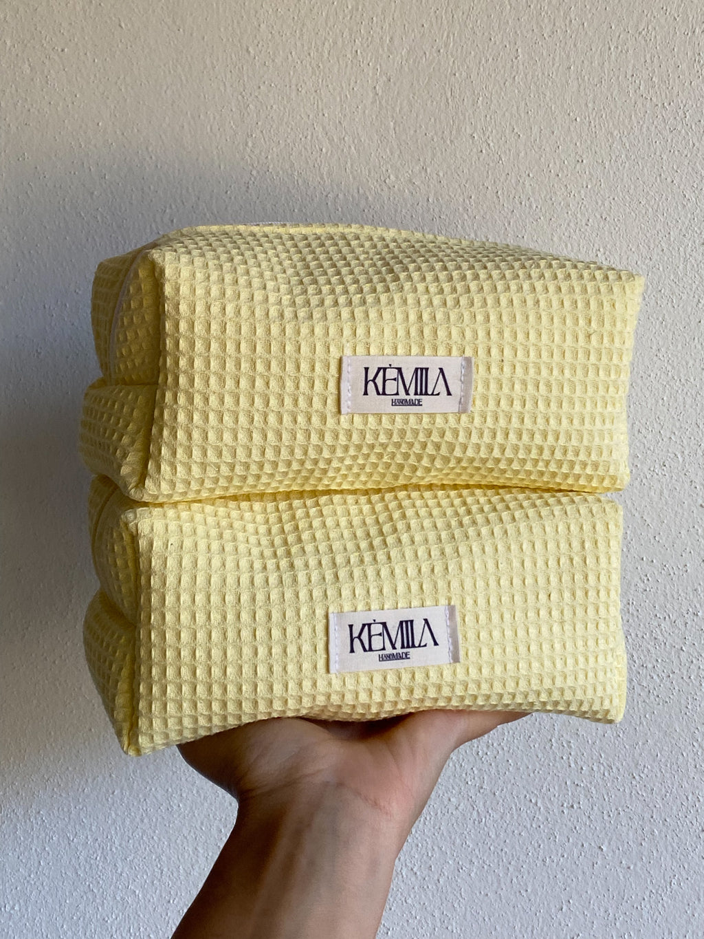 Beauty Bag Butter Yellow Piccola - Pochette Handmade